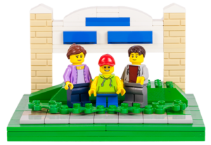 Door County sign for Instagram with Lego bricks