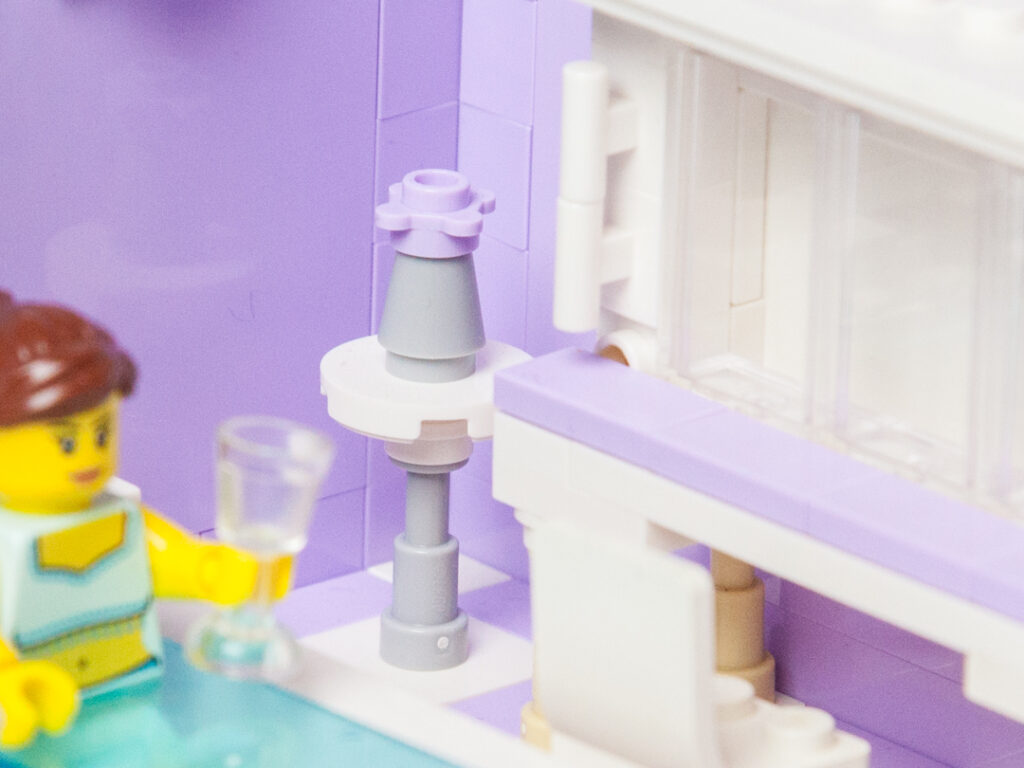 Lavender spa Lego photo by Door County Bricks