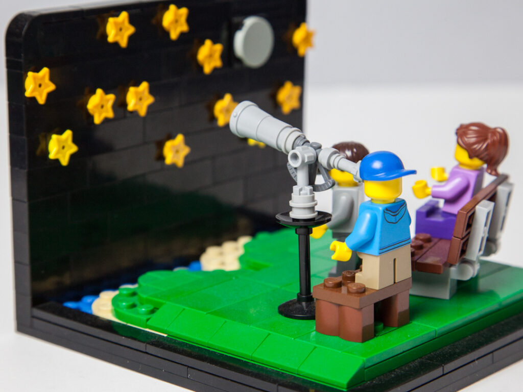 Stargazing Lego project by Door County Bricks