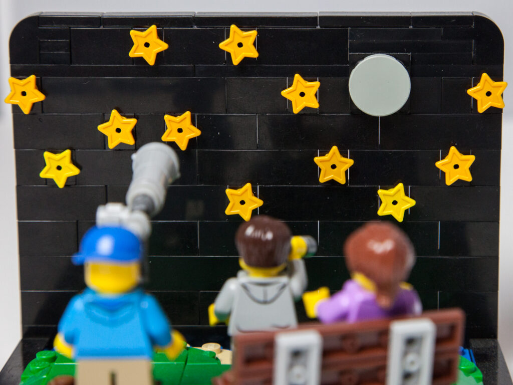 Stargazing Lego project by Door County Bricks