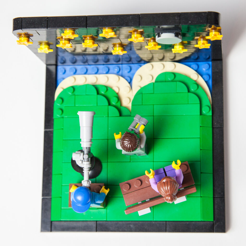 Stargazing Lego project by Door County Bricks