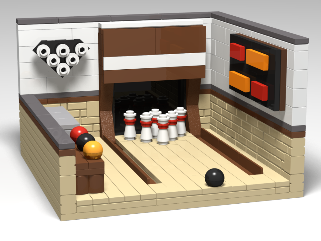 Sister Bay Bowl Lego design render