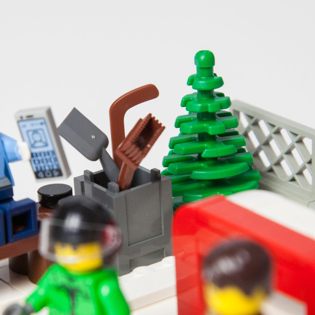 Outdoor ice rink Lego photo by Door County Bricks