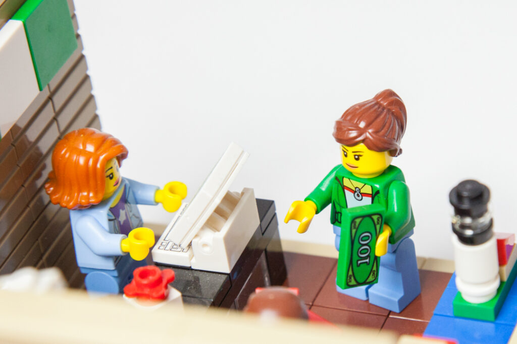 Gift shop custom Lego project by Door County Bricks