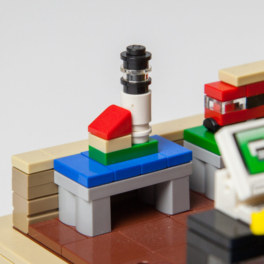 Mini Cana Island Lego lighthouse by Door County Bricks
