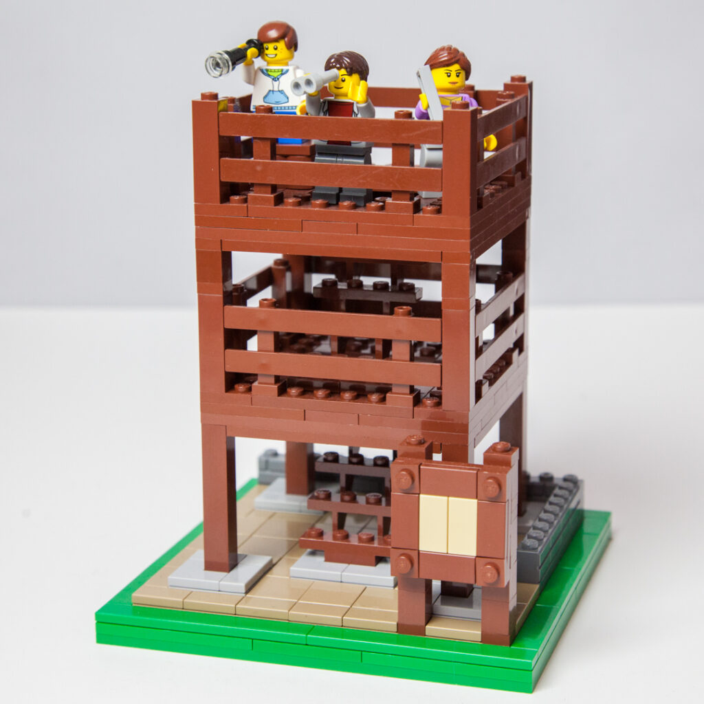 Eagle Tower Lego design by Door County Bricks