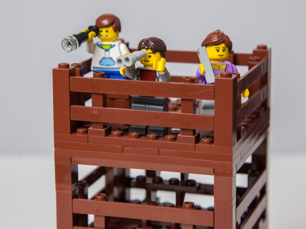 Eagle Tower Lego design by Door County Bricks