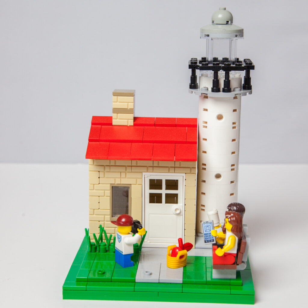 Cana Island Lighthouse Lego design by Door County Bricks