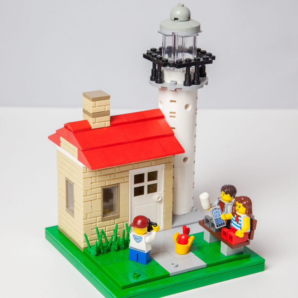 Cana Island Lego lighthouse design by Door County Bricks