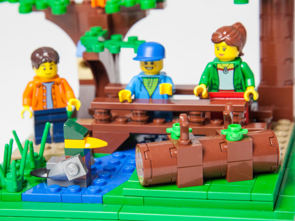 Newport State Park Lego hiking trail by Door County Bricks