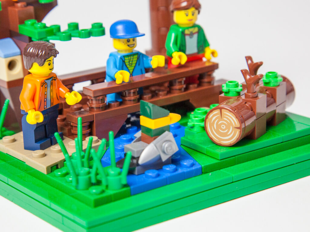 Newport State Park Lego hiking trail by Door County Bricks