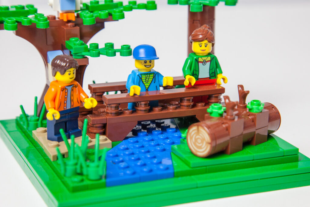 Newport State Park Lego hiking trail by Door County Bricks