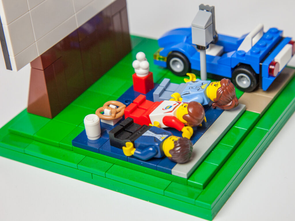 Drive-in Theatre Lego project by Door County Bricks