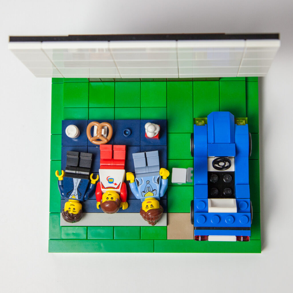 Drive-in Theatre Lego project by Door County Bricks