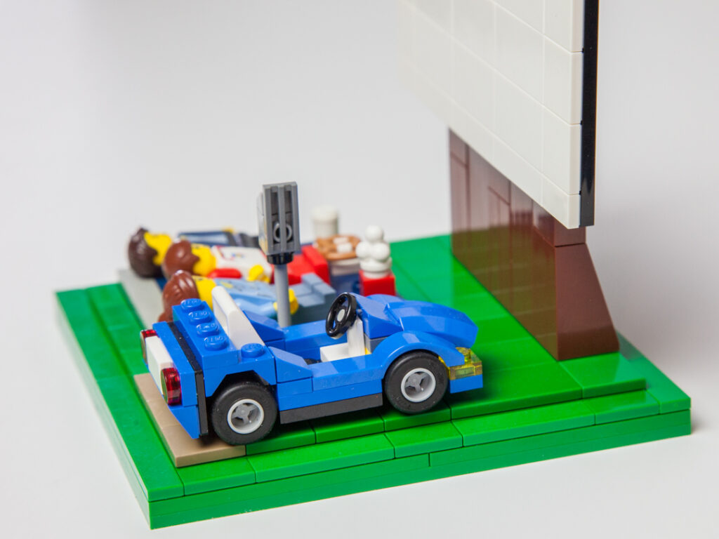 Drive-in Theatre Lego project by Door County Bricks