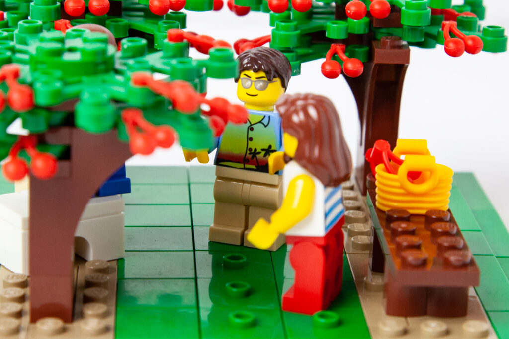 Cherry trees Lego photo by Door County Bricks