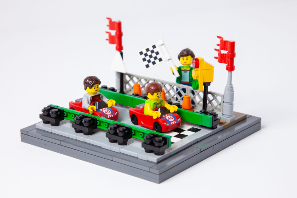 Go Kart Track Lego project by Door County Bricks