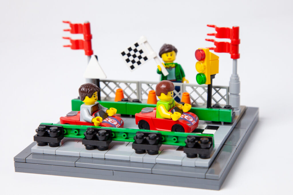 Go Kart Track Lego project by Door County Bricks