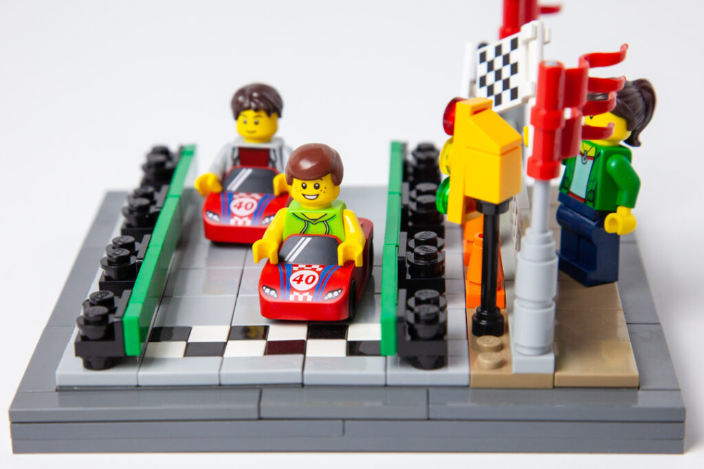 Go Kart Track Lego project by Door County Bricks