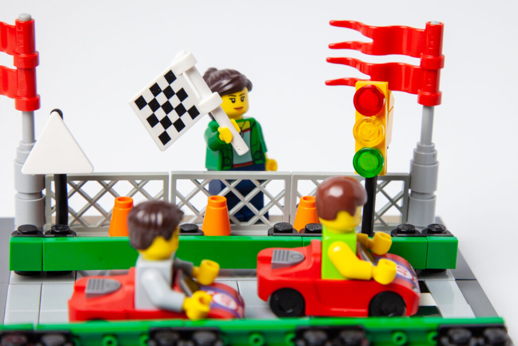 Go Kart Track Lego project by Door County Bricks