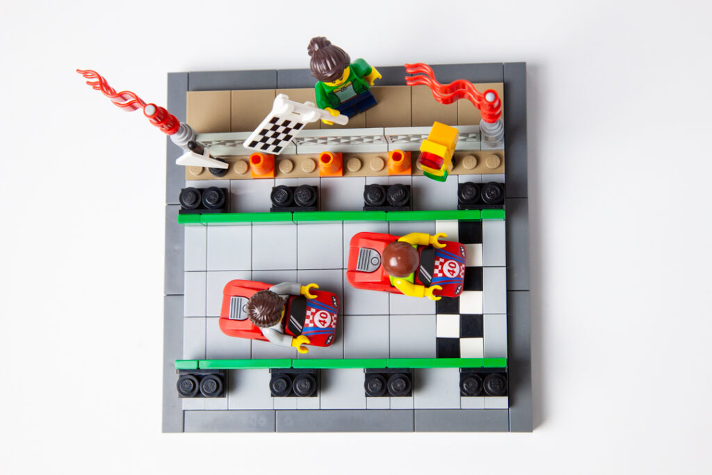 Go Kart Track Lego project by Door County Bricks