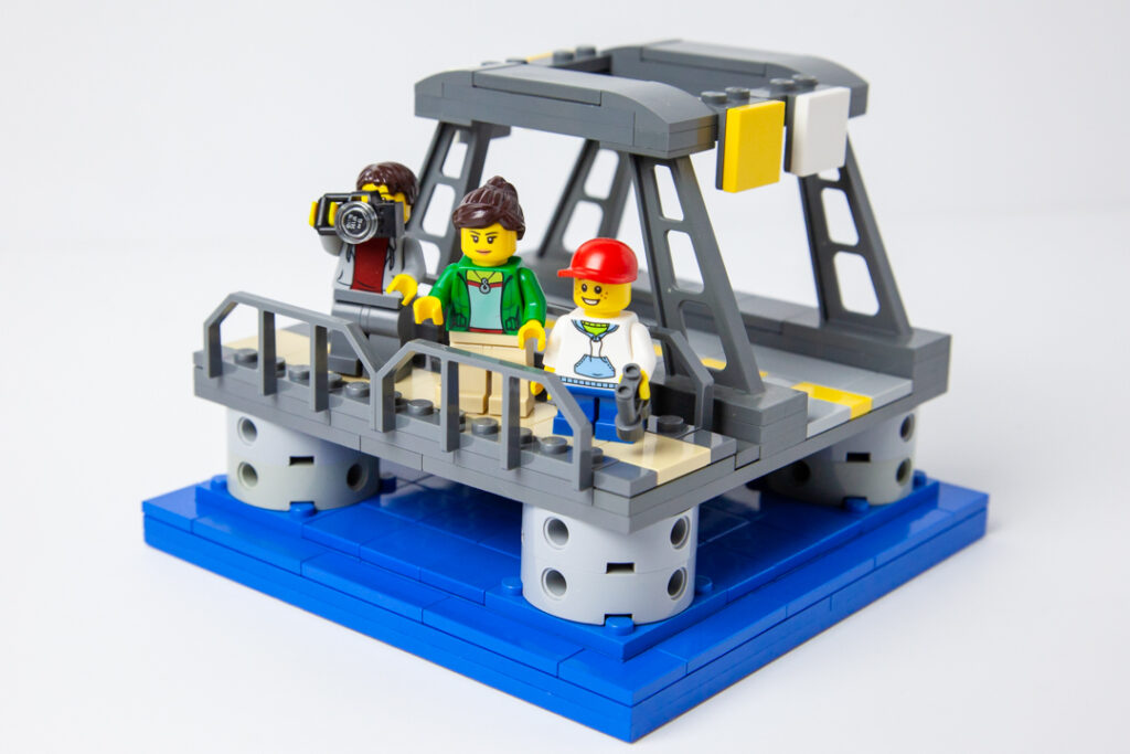 Steel Bridge Lego project by Door County Bricks