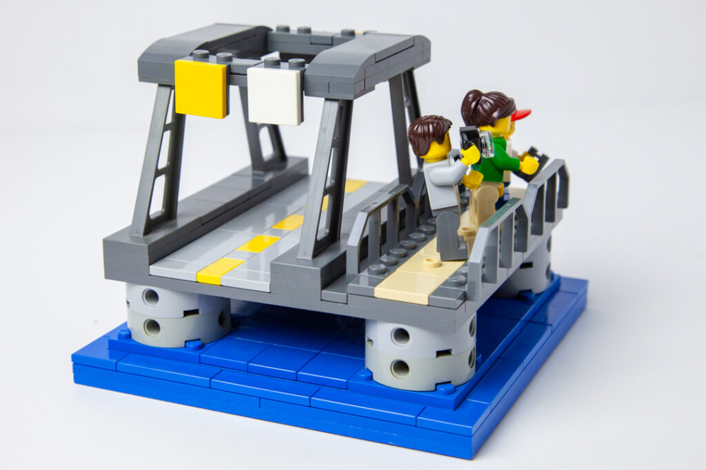 Steel Bridge Lego project by Door County Bricks