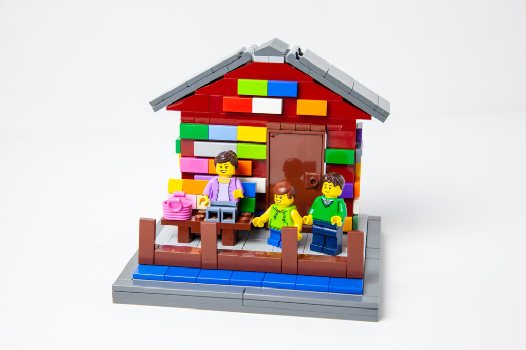 Anderson Dock custom Lego project by Door County Bricks