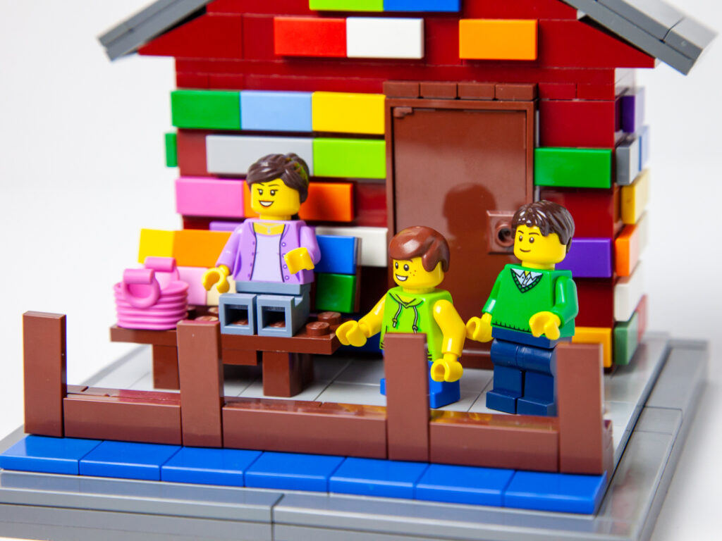 Anderson Dock custom Lego project by Door County Bricks