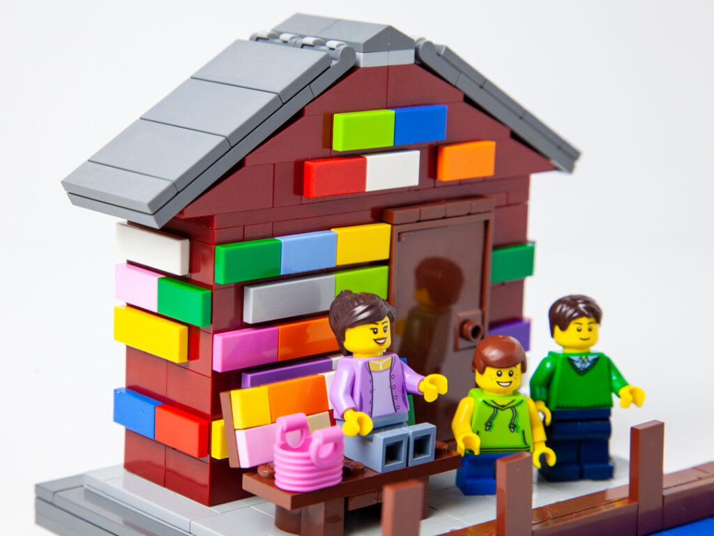 Anderson Dock custom Lego project by Door County Bricks