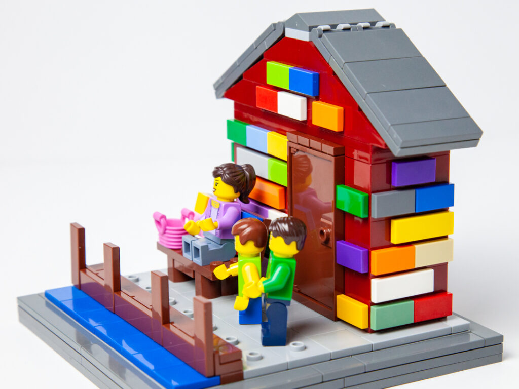 Anderson Dock custom Lego project by Door County Bricks