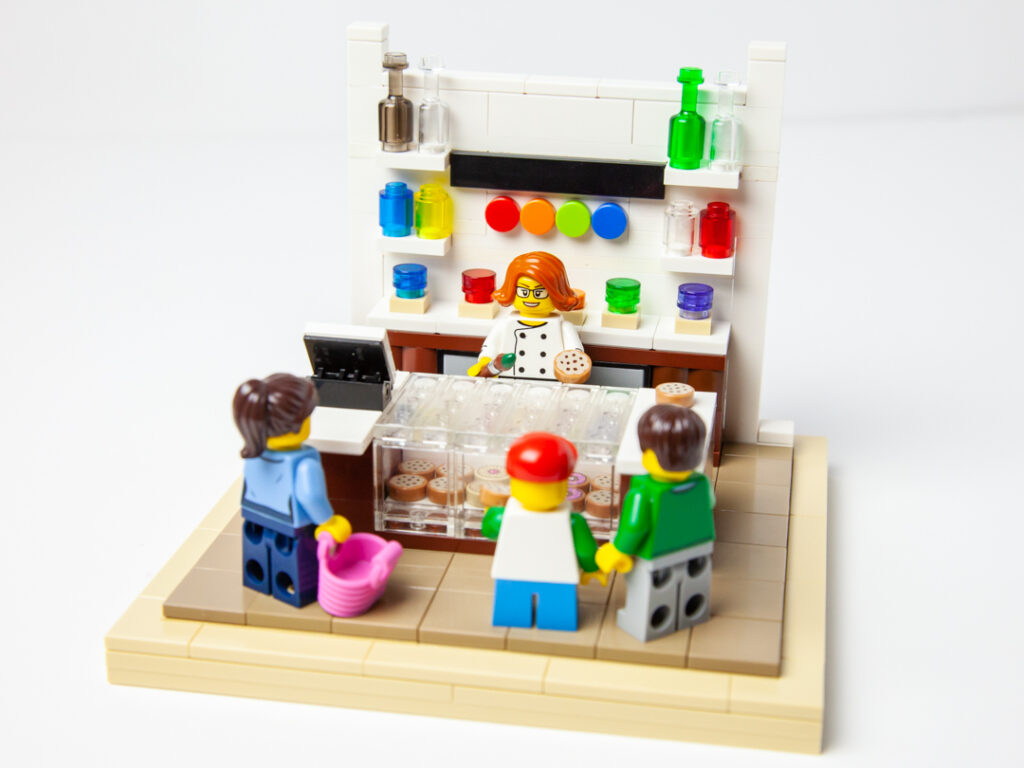 Funky Cookie Studio custom Lego project by Door County Bricks