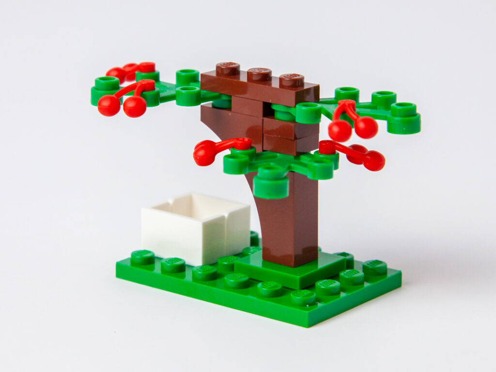 Mini Lego Cherry Tree custom kit by Door County Bricks