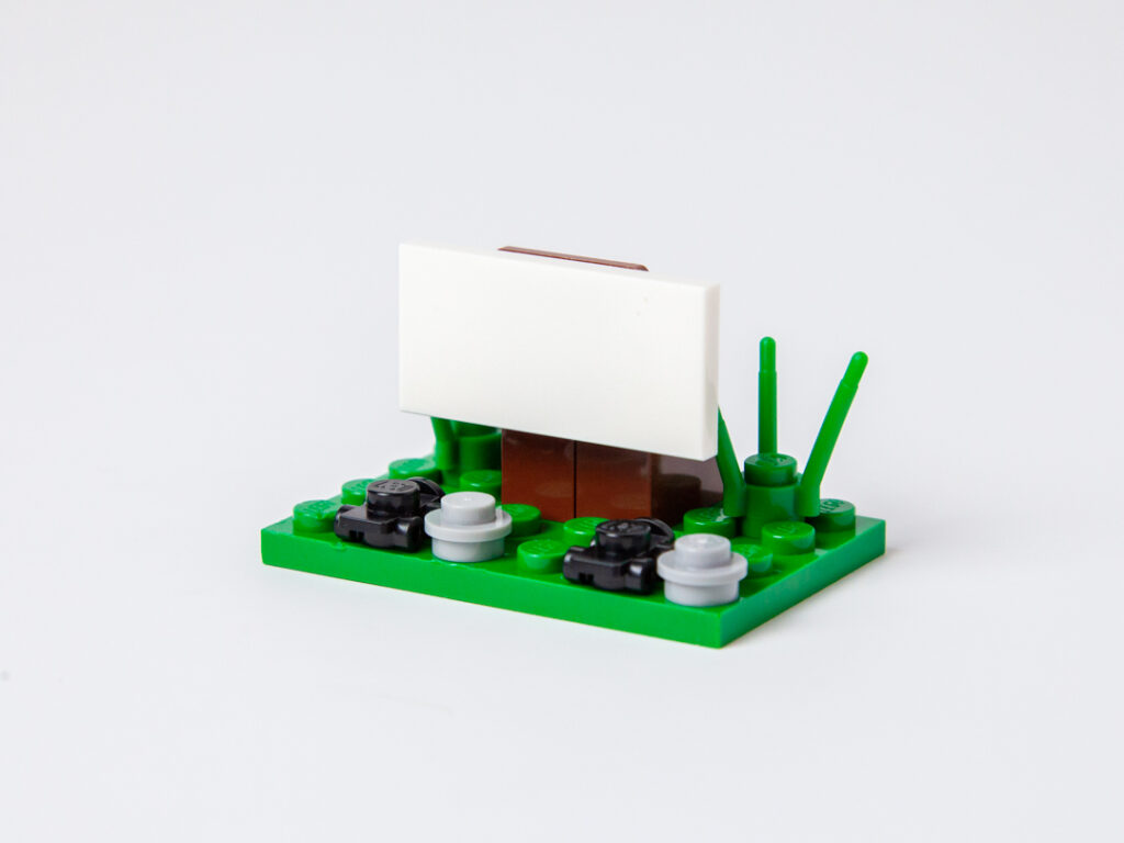 Mini Drive-in custom Lego kit by Door County Bricks