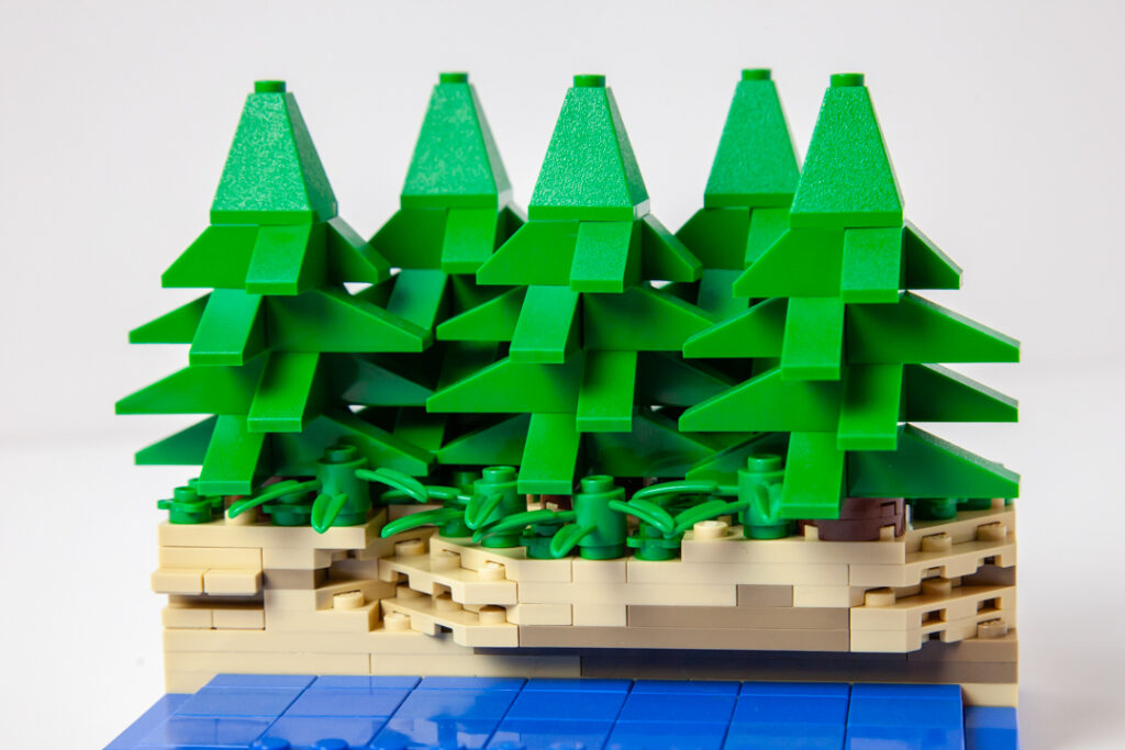 Kayaking custom Lego photo by Door County Bricks