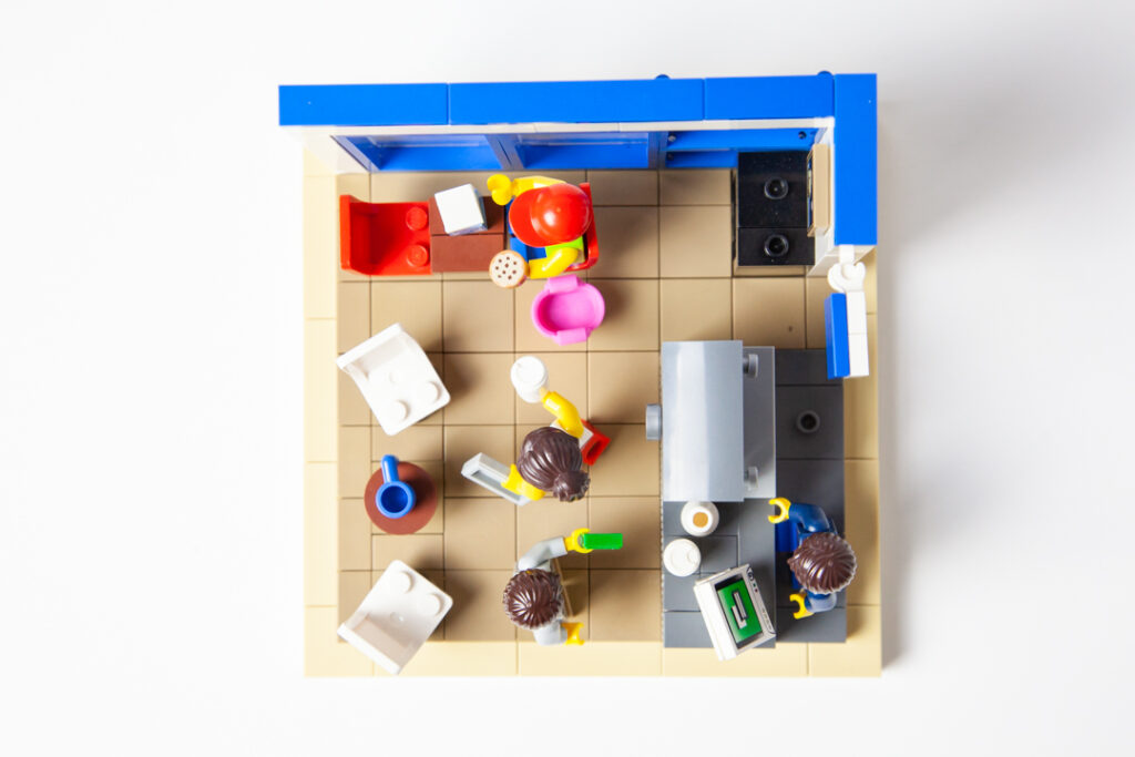 Blue Horse Beach Cafe Lego photo by Door County Bricks
