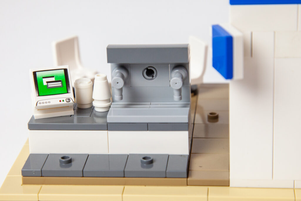 Blue Horse Beach Cafe Lego photo by Door County Bricks