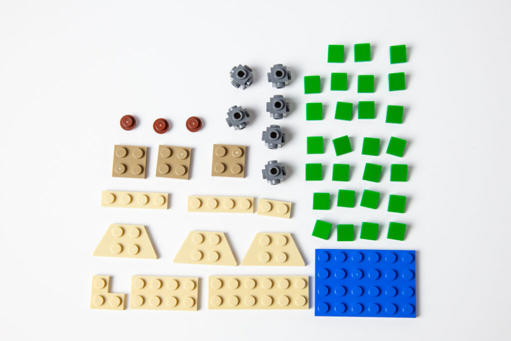 Mini Door County bluffs Lego kit by Door County Bricks