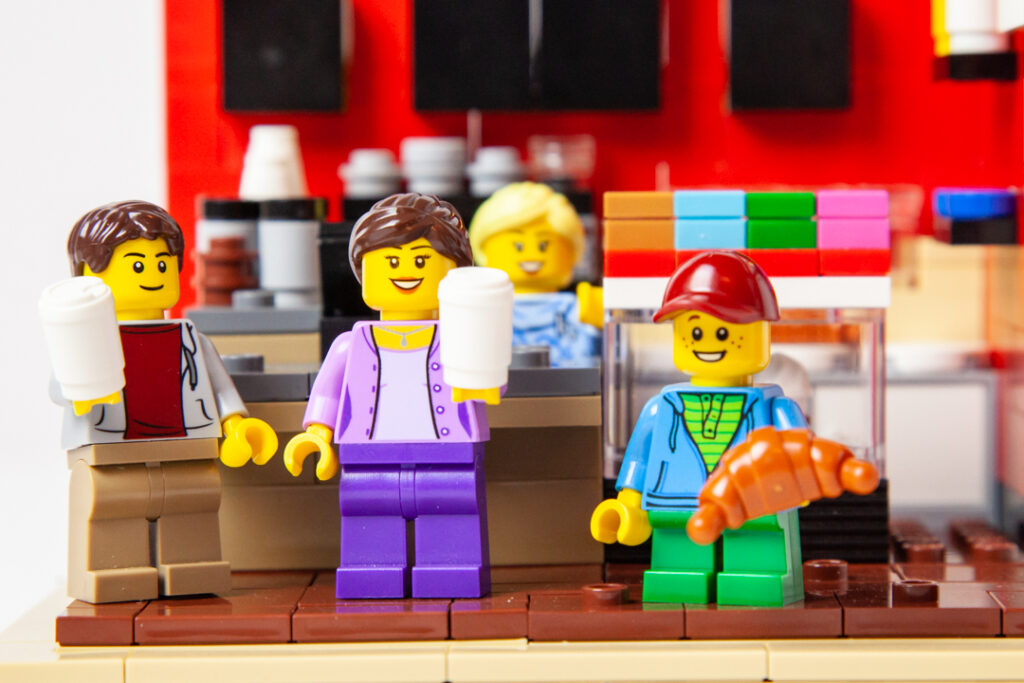 Kick Coffee custom Lego project by Door County Bricks