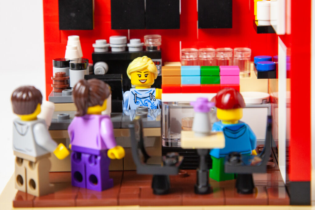 Kick Coffee custom Lego project by Door County Bricks