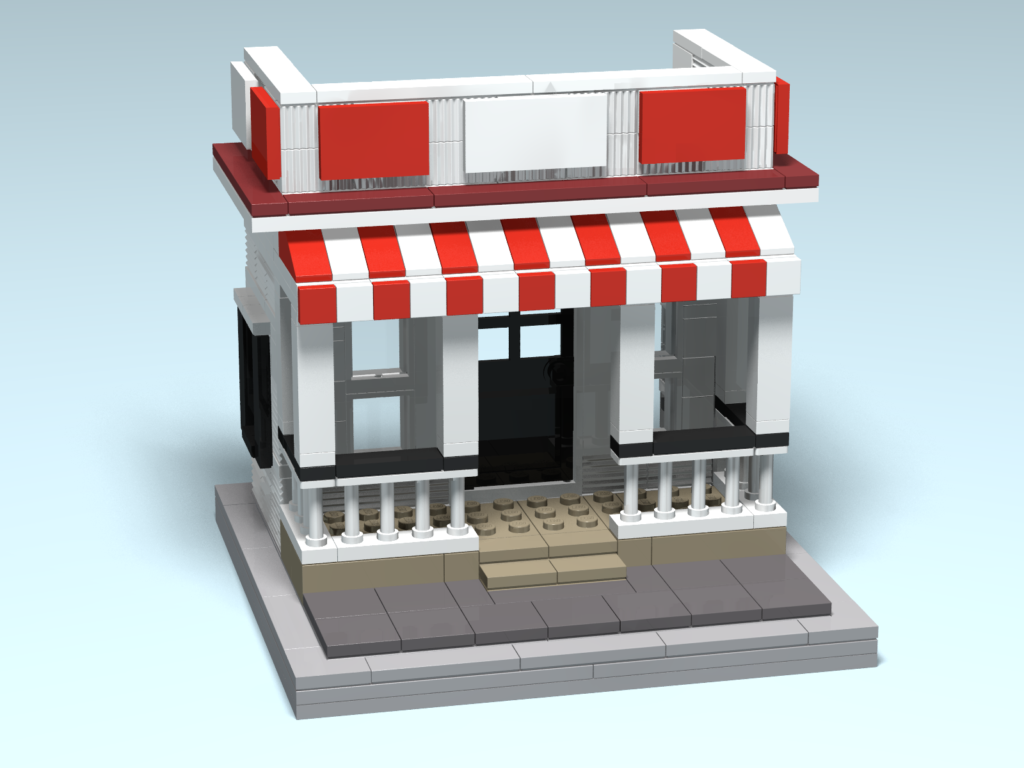 Wilson's custom Lego design render by Door County Bricks